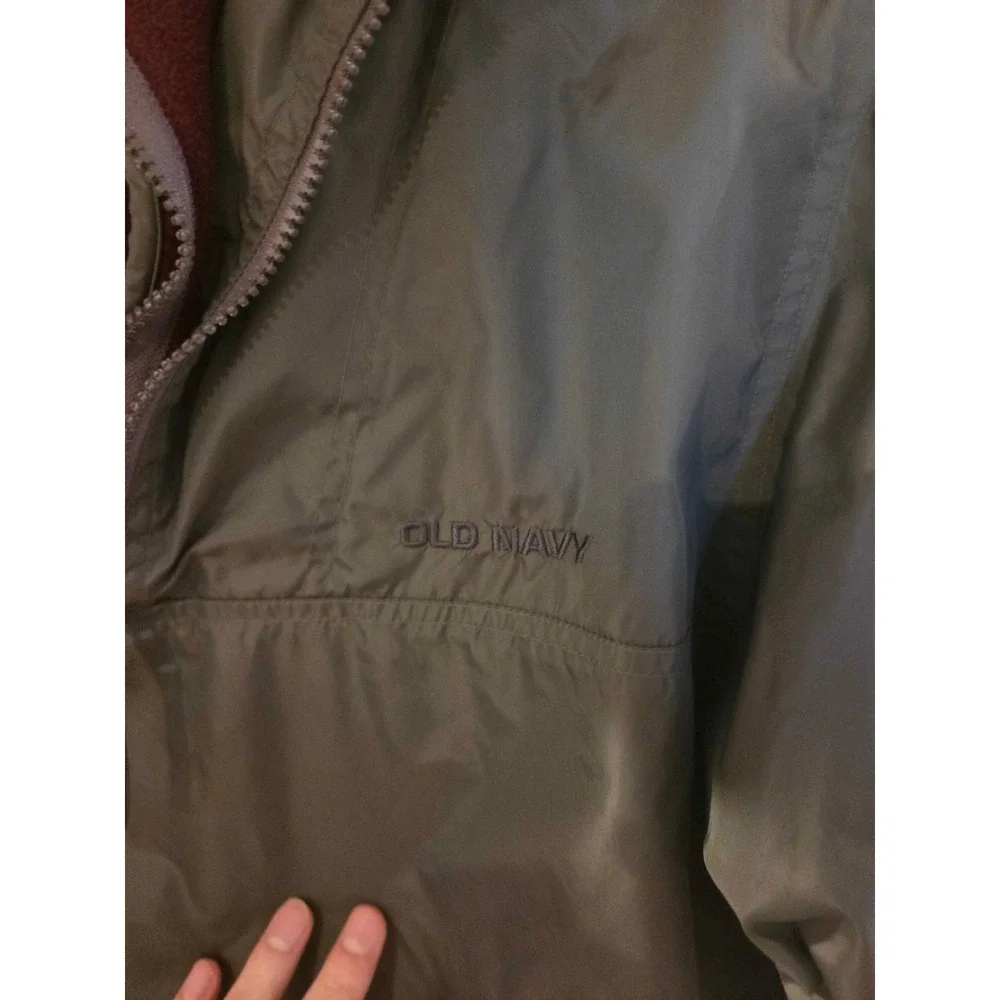 Vintage 90s Old Navy Reversible Half-Zip Pullover Jacket